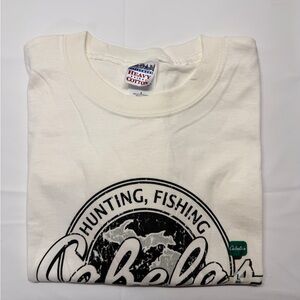 Cabela's Cream White Short Sleeve Graphic Tee